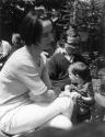 Family at pub, 1968